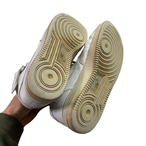 Nike Triple White Mid Top Air Force 1 AF1‎ 315123-111 Mens 10.5 - Picture 5 of 6